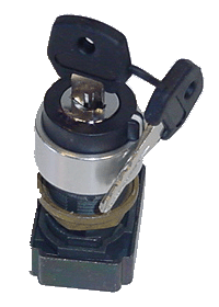 Key Switch - 3 Position; 22 mm