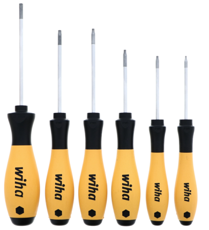 SCREWDRIVER SET,SOFTFINISH ESD SAFE TORX, 6 PC