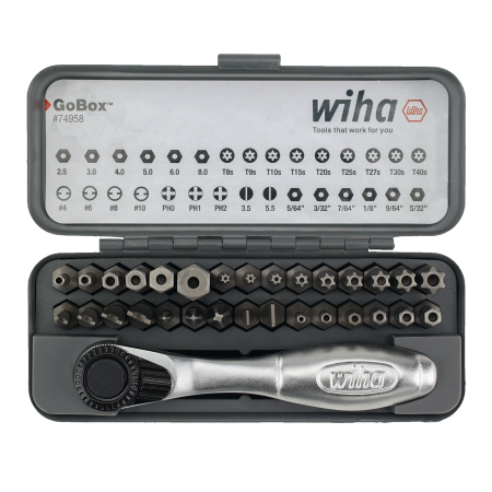 BIT SET-SECURITY W/ MINI RATCHET, 32 PC