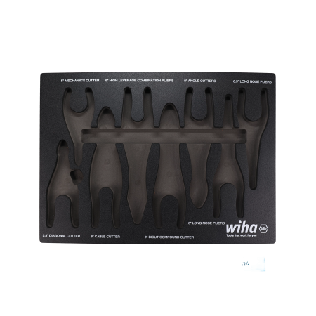 FOAM TRAY, PLIERS/CUTTERS, 8 PC CAPACITY