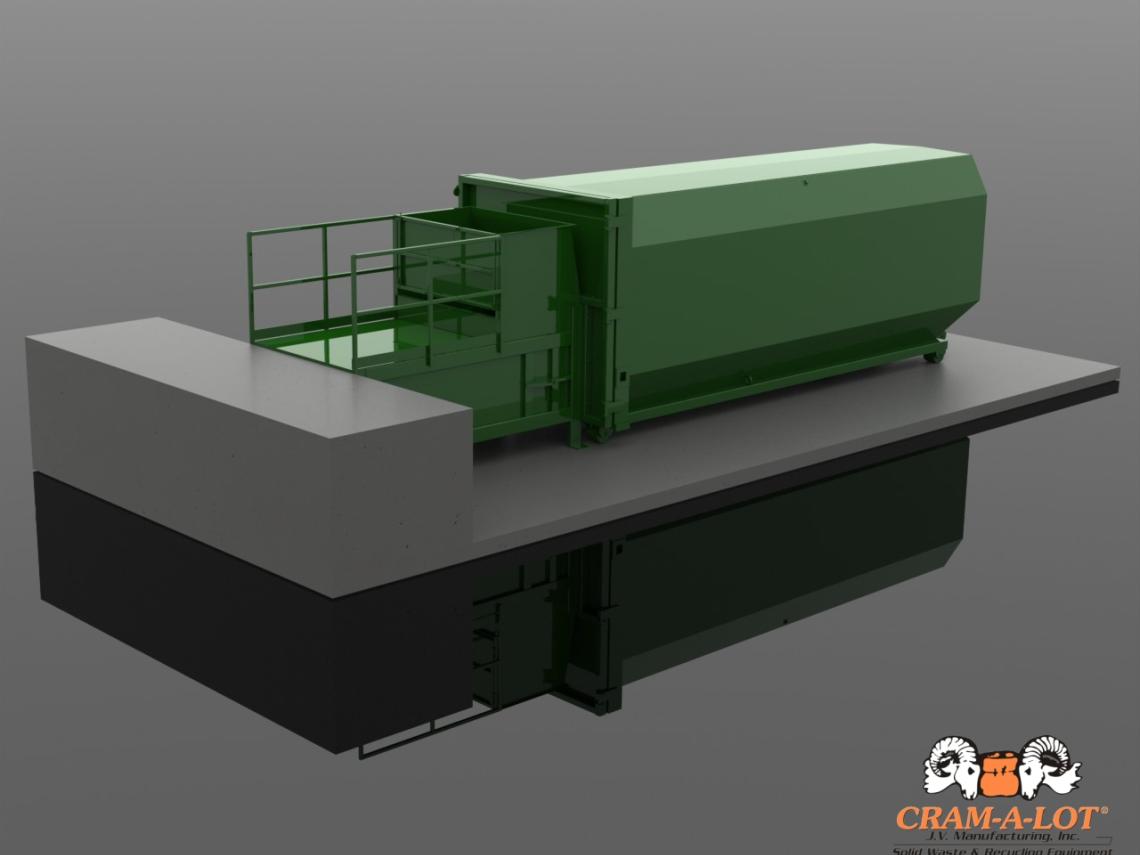 CC-02 Compactor with Walk-On Deck and RO-40 