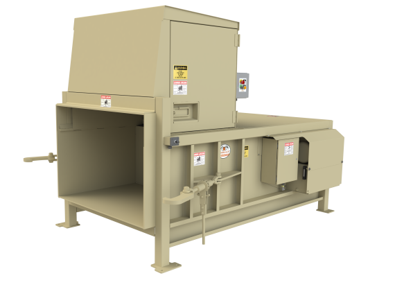 Small Compactor Gallery 2- Enclosed Hoper and Controls